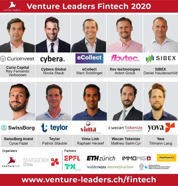 Schweizer Fintech-Nationalmannschaft 2020: 10 Fintech-Startups bereiten sich vor, ihr globales Wachstum mit Venture Leaders zu beschleunigen